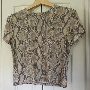 Babaton snakeskin tee